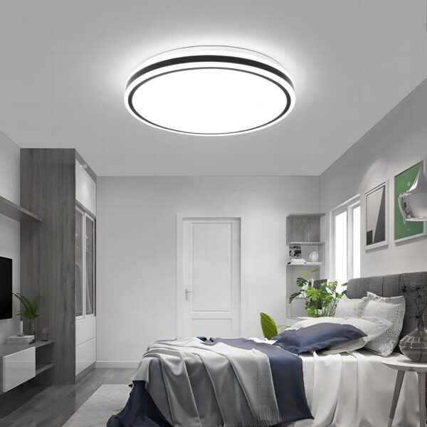 round ceiling light XD1Y48 in bedroom