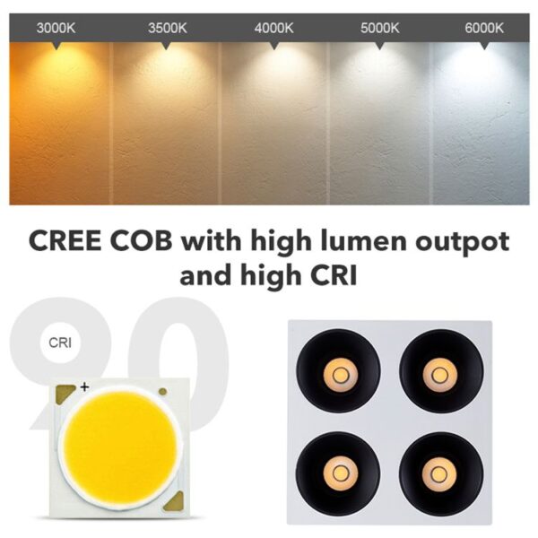 Lightinn LED Ceiling Spot Light SD27 Color Temperature